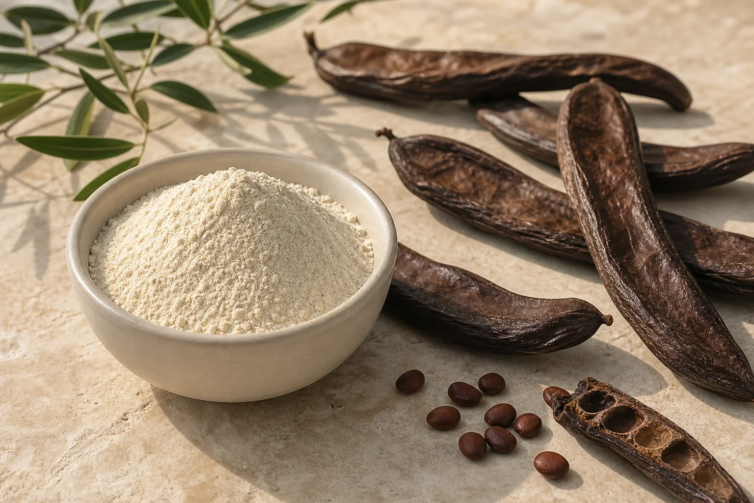 Locust bean gum production